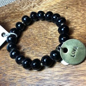 Handmade Simbi Clay Bead Charm Bracelet